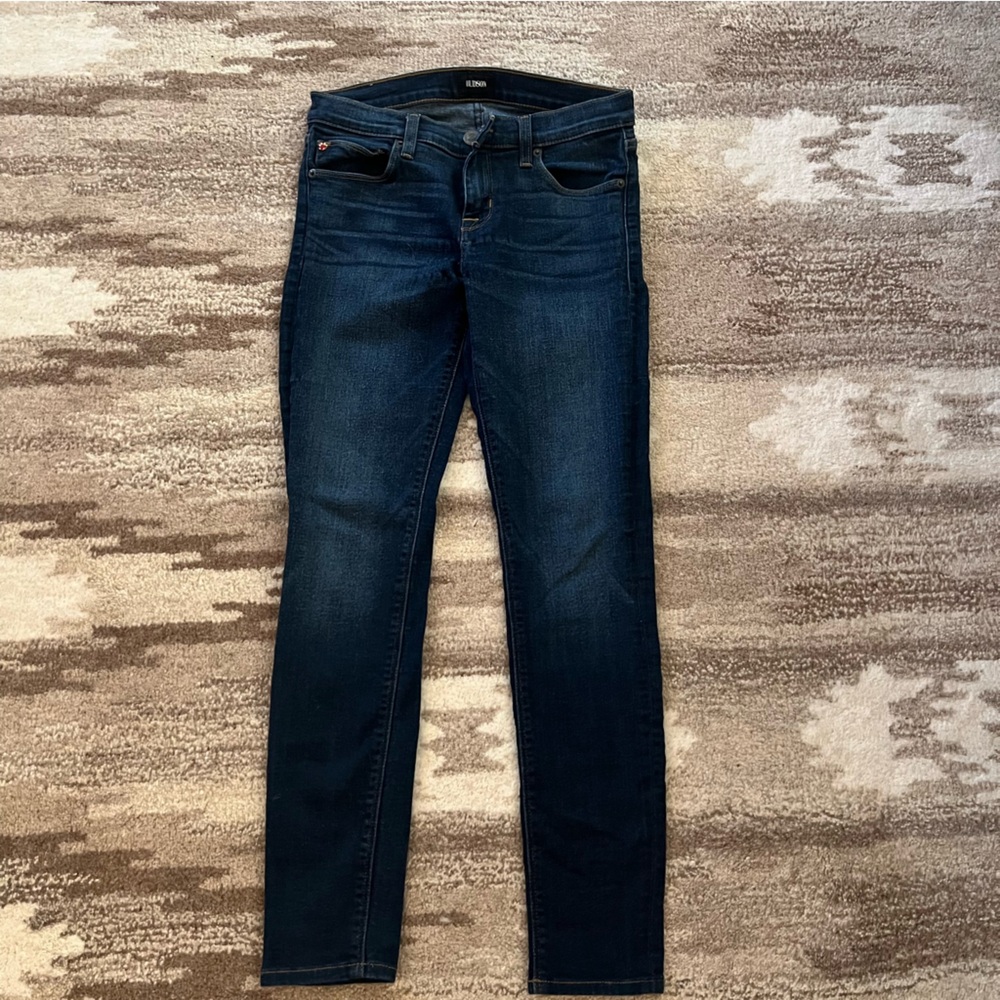 Hudson super skinny jeans.   Dark blue size 26